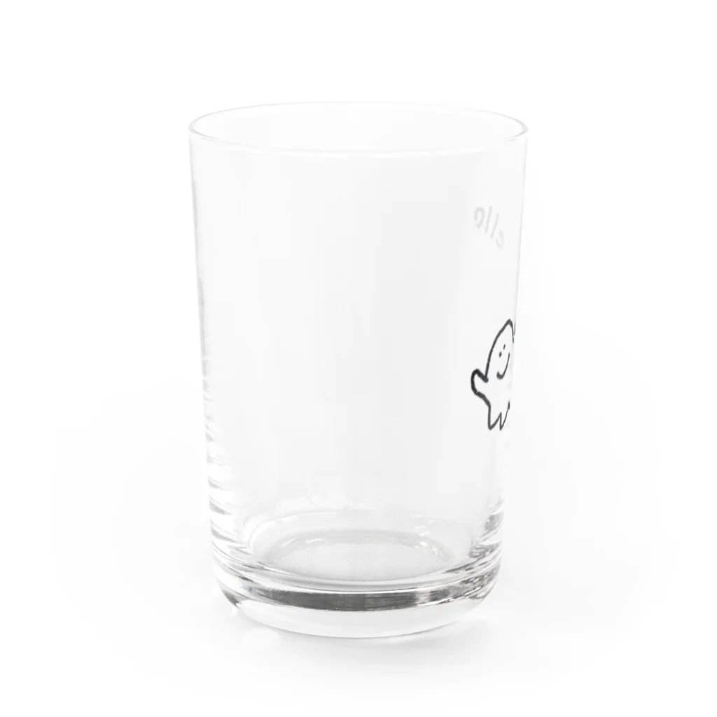 放課後たいやきくらぶのおばけちゃん Water Glass :left