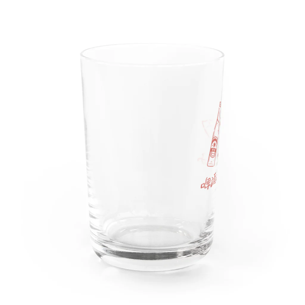 水泳倶楽部のビールと餃子 Water Glass :left