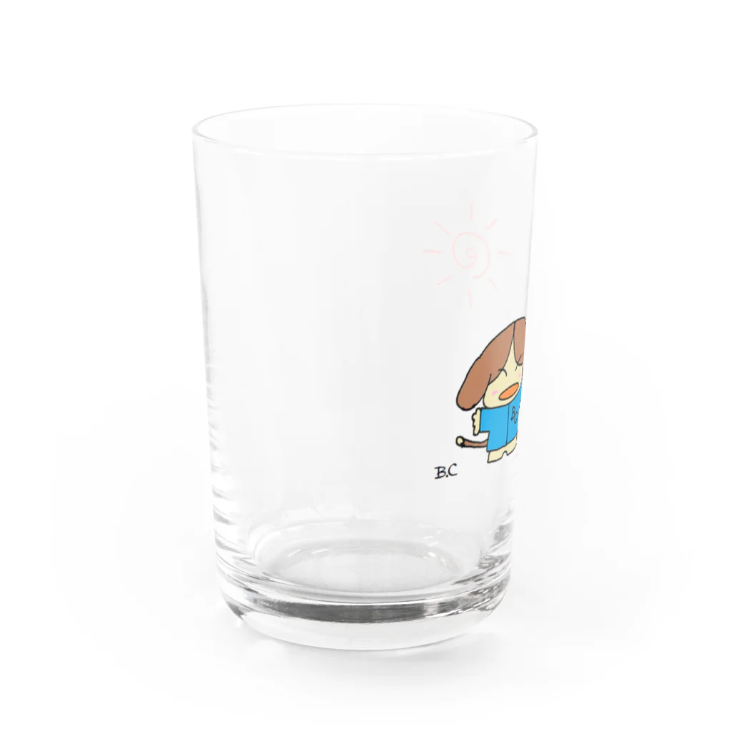 Beagle_Companyのごきげんビーグル Water Glass :left