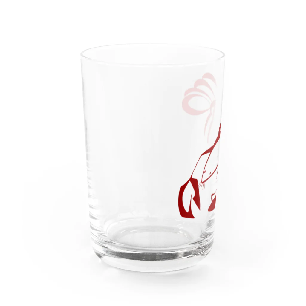 びあーのザリガニちゃん Water Glass :left