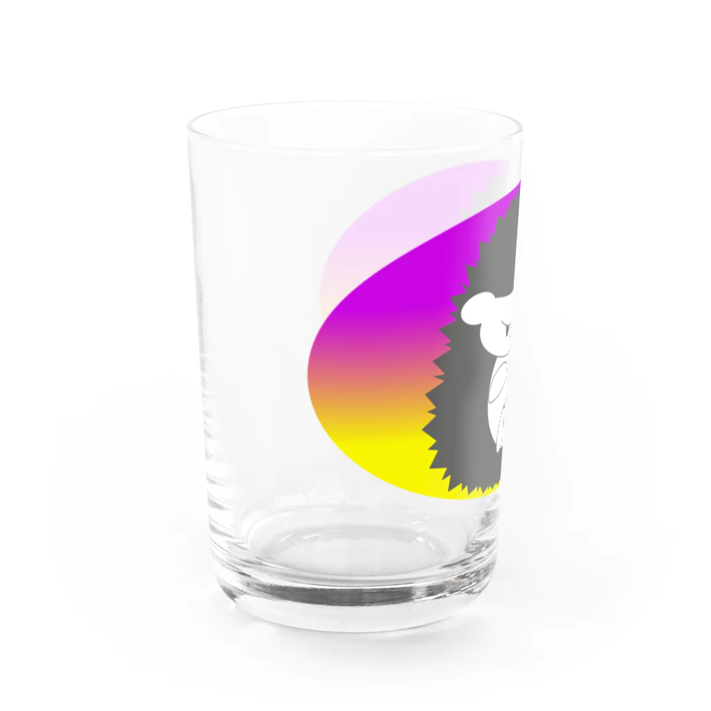 HarikoHarioの警戒するハリネズミ Water Glass :left