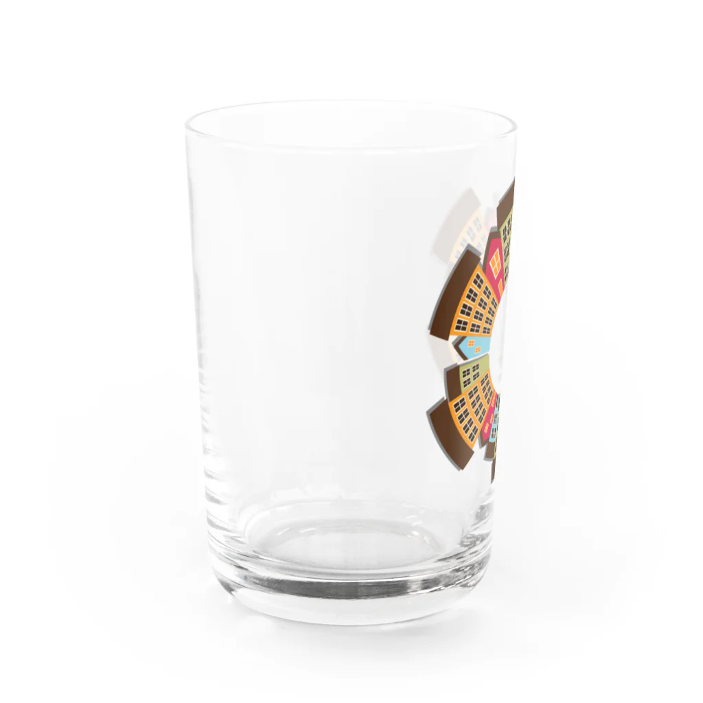 SAKURA スタイルの都市の景観 Water Glass :left