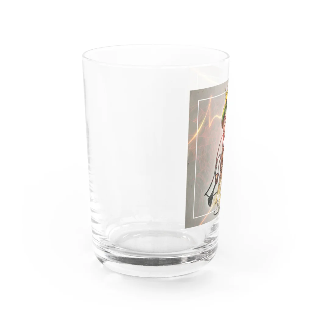 きどちゃん企画のすいか大魔王 ｶﾗｰ（柚 YUZU オリジナル ） Water Glass :left