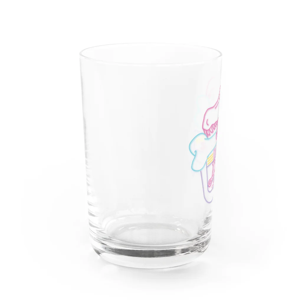 Dino World🦕🌙のNEON DINO DINER Water Glass :left