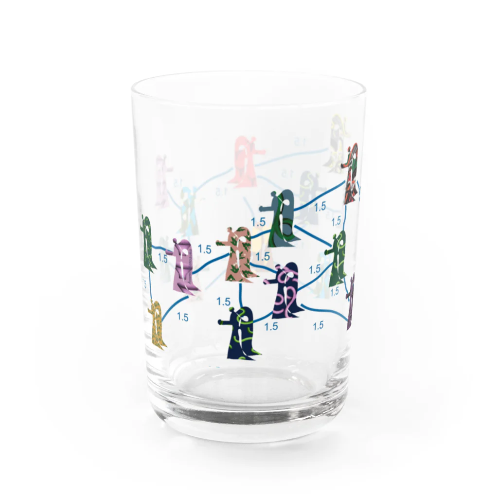 SHOP CMYKのSocial distance D Water Glass :left