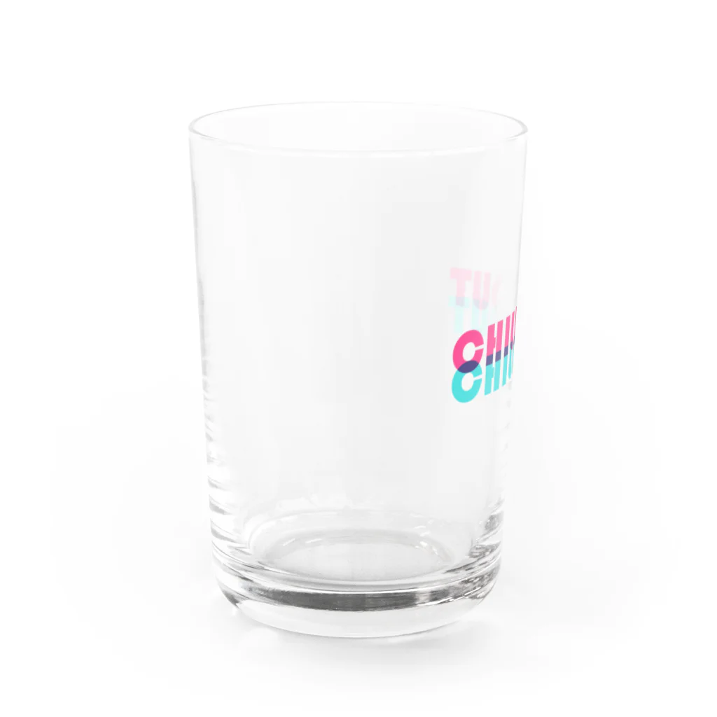 /logo.pngのchill out ピンクとブルー Water Glass :left