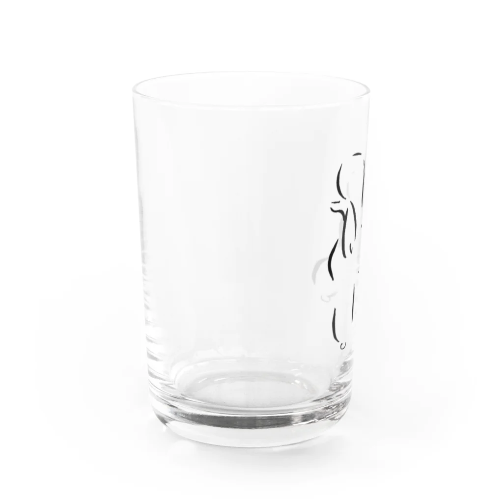 Trimmer “YORI”の『プードル  ケネル＆ラム』 Water Glass :left