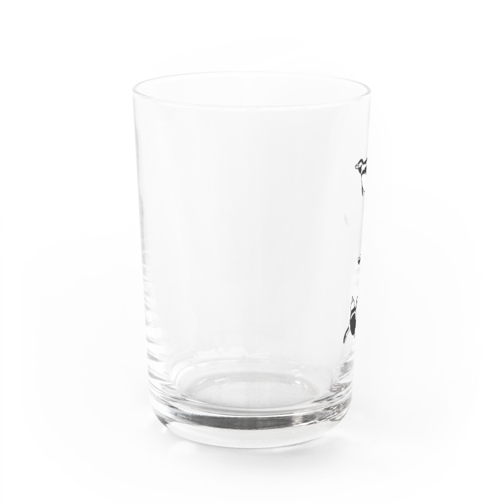 アツミの泳ぐペンギン Water Glass :left