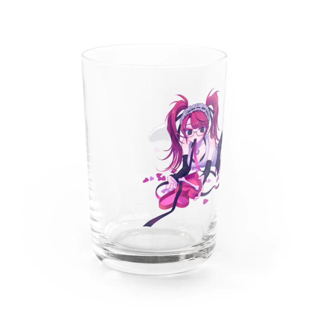 ナタコデデの赤メガネ娘 Water Glass :left