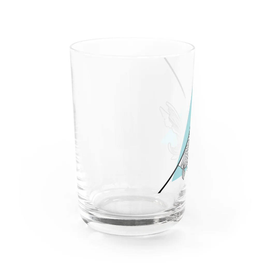 yamayamahanabanaのkingyo_bunno_ Water Glass :left