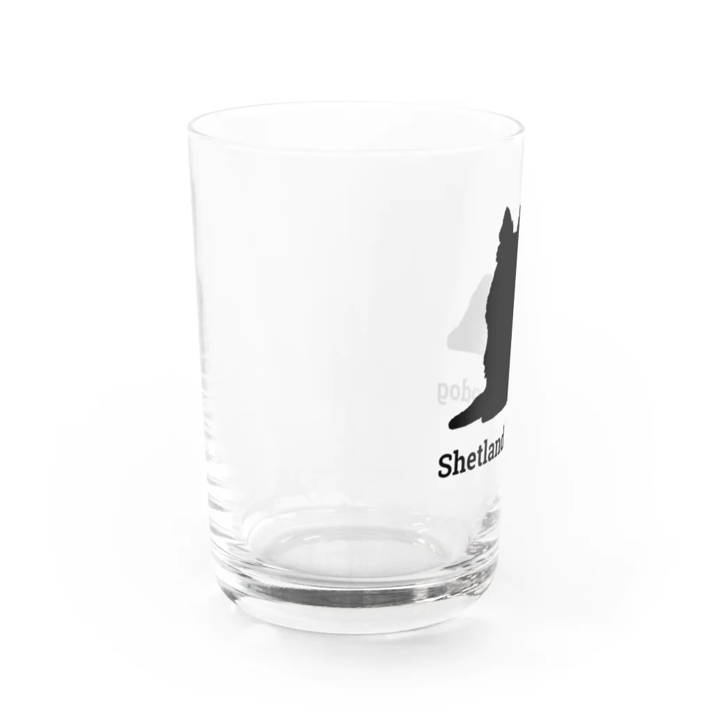 SELECT-1のシェットランドシープドッグ Water Glass :left