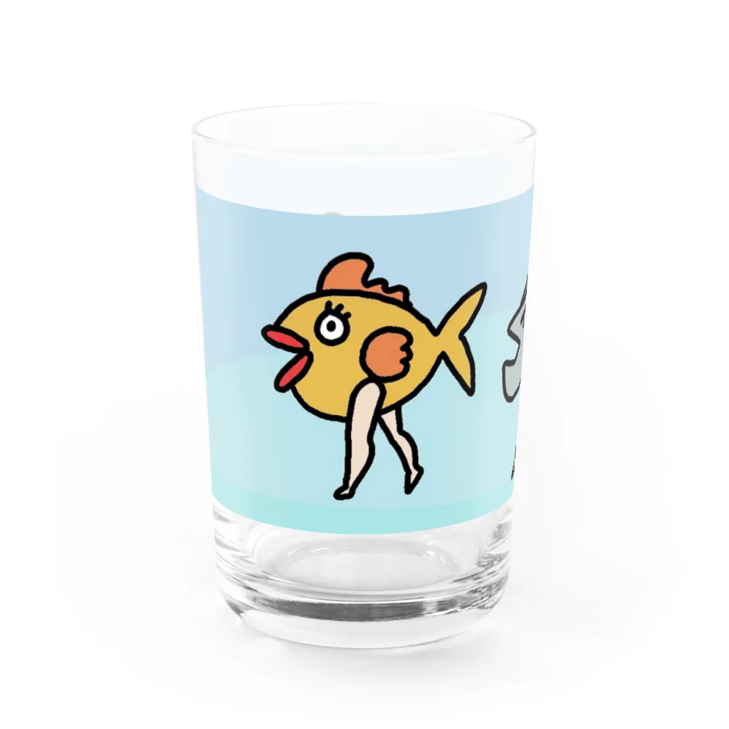 いわしチャンのおさかな三銃士 Water Glass :left