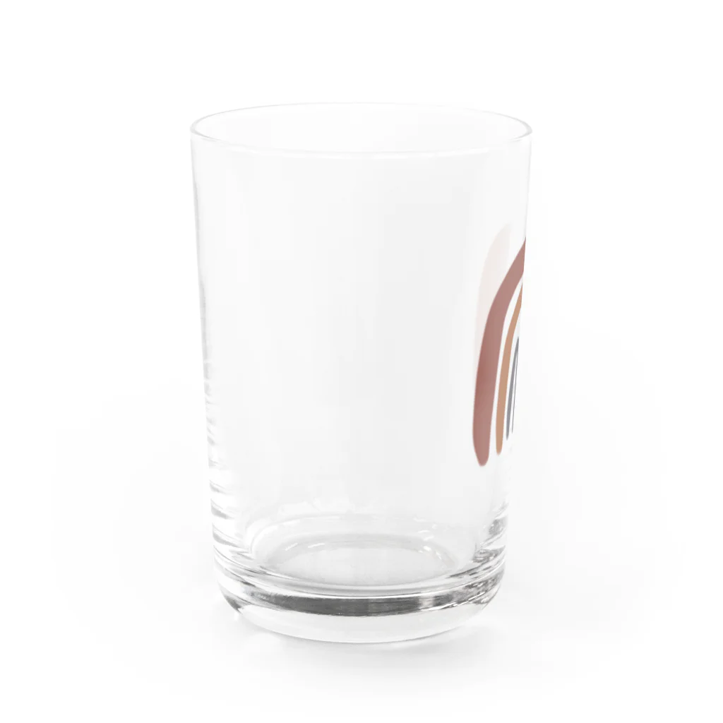 katrina36のブラウンレインボー Water Glass :left