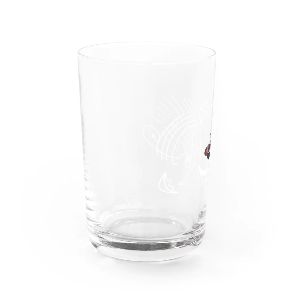 ヒカリアルクの小売店のちょうちょ orange Water Glass :left