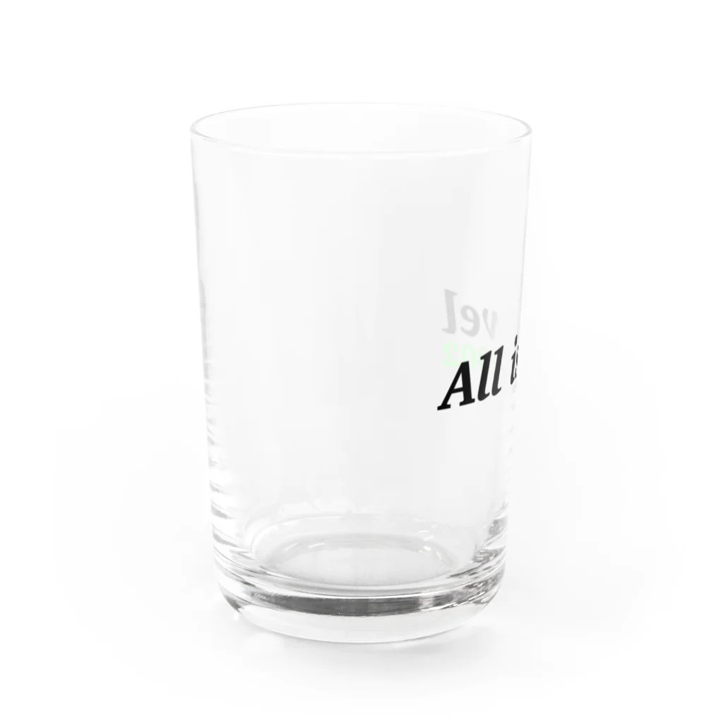 ＲＩＫＵのAll is wel (Glass cup) グラス左面