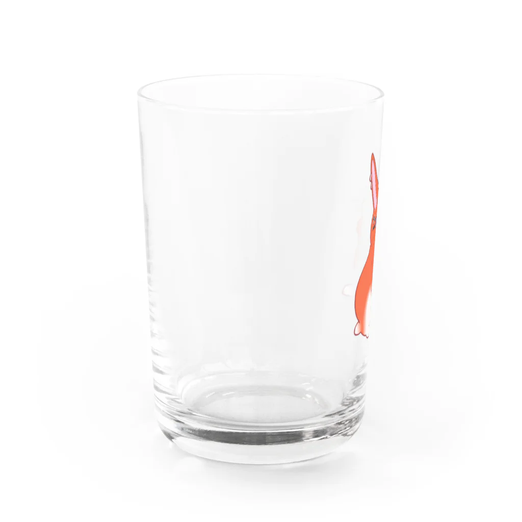 朱色 兎角🍁🐰のうさ兎角 Water Glass :left
