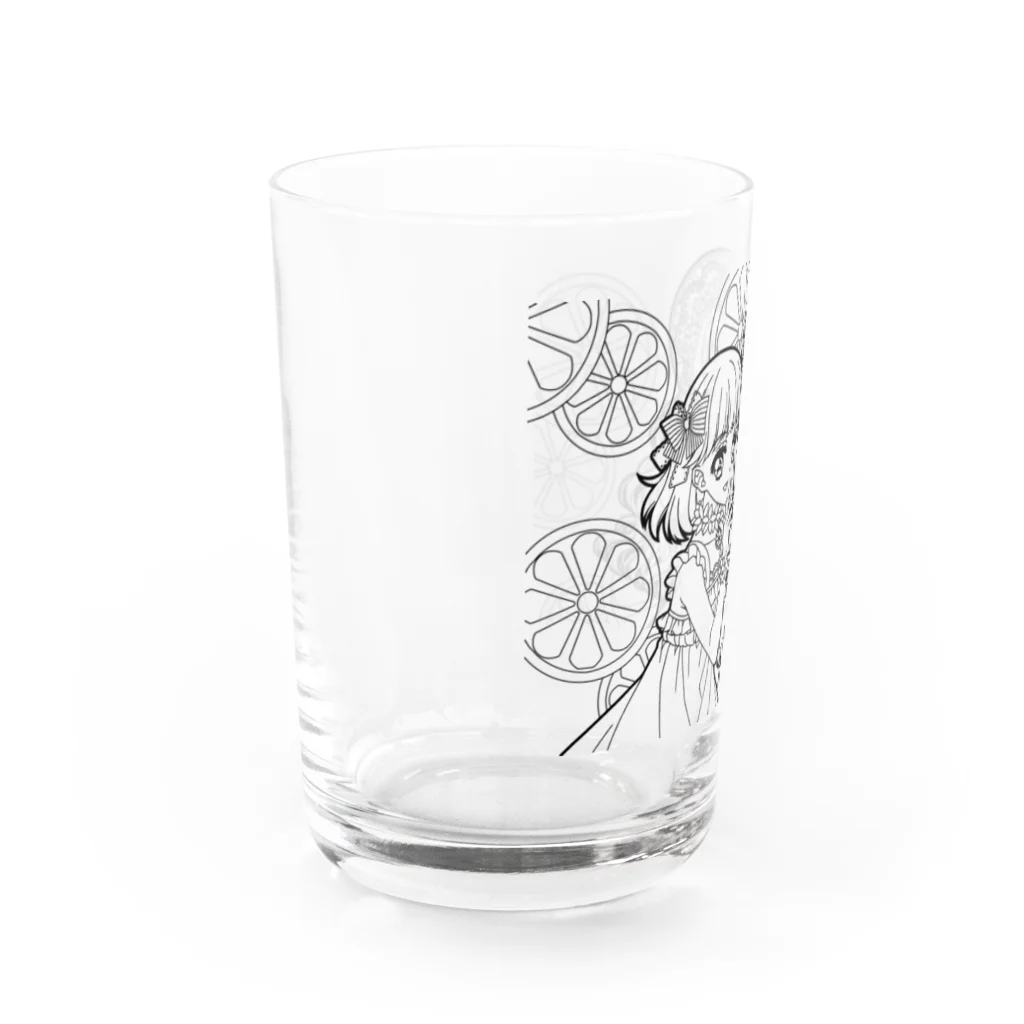 オペラのレモンの妖精（線画） Water Glass :left