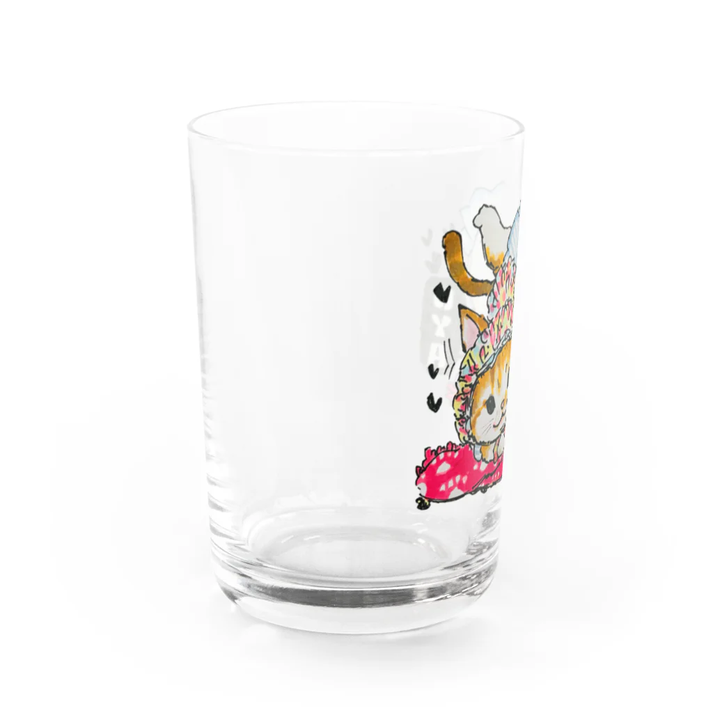 ICE BEANSのスミレちゃん Water Glass :left