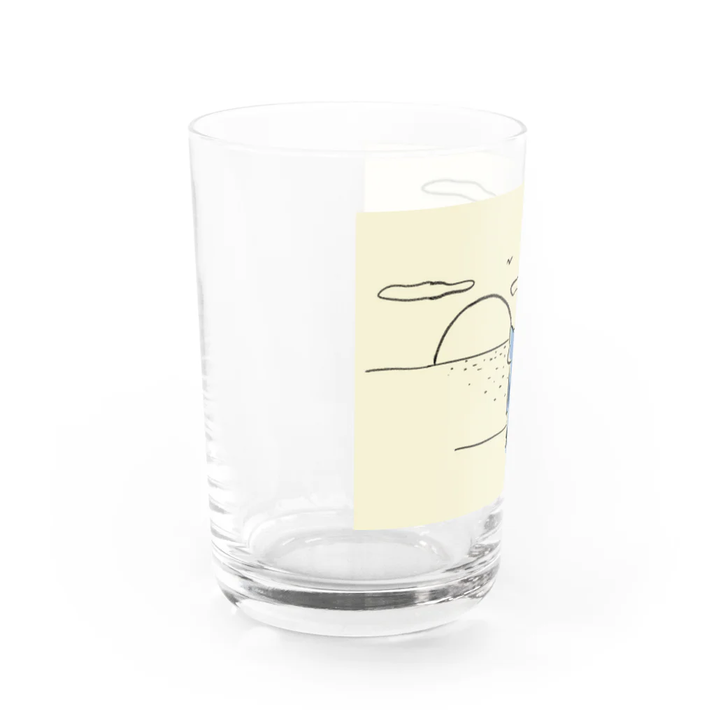 熊沢雑貨店の猫背で夕陽を見る会 Water Glass :left