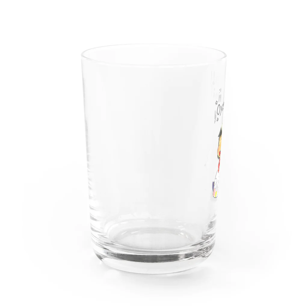 ジャスミンショップのジャスミン(ニワトリと一緒におやすみver) Water Glass :left