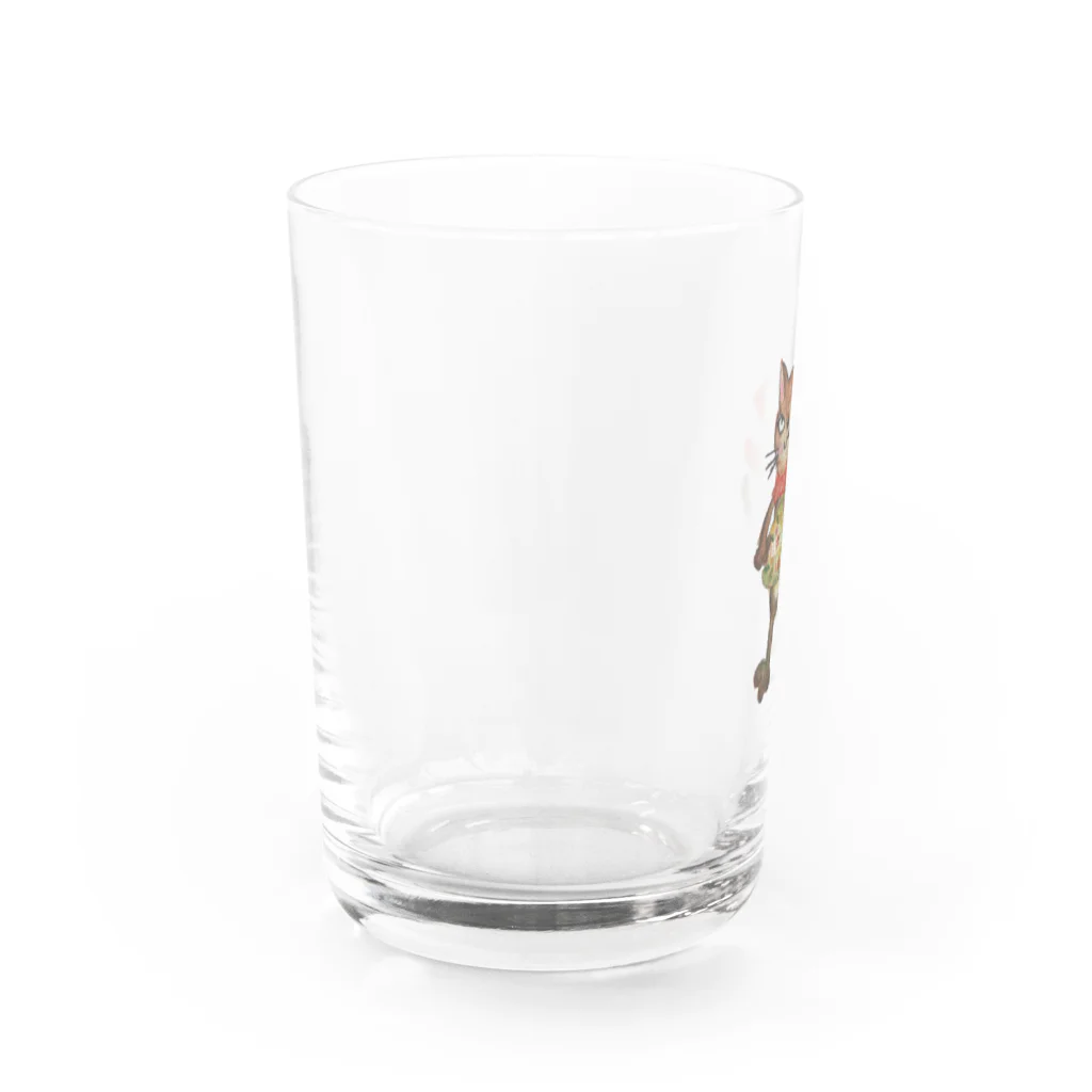 NoenoeMagicのピザニャンコ Water Glass :left