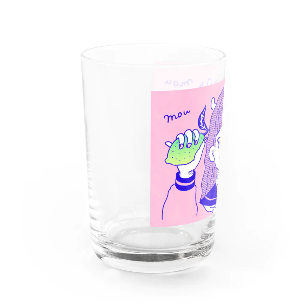 もももも桃もももももものレモンもちもちちゃん Water Glass :left