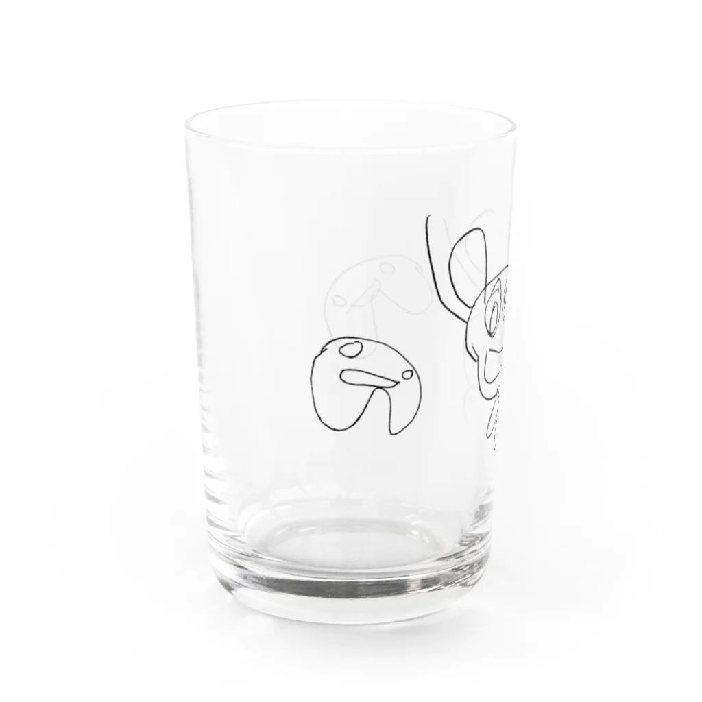 yosuke-Tのいつかのハムスターとおならくん Water Glass :left