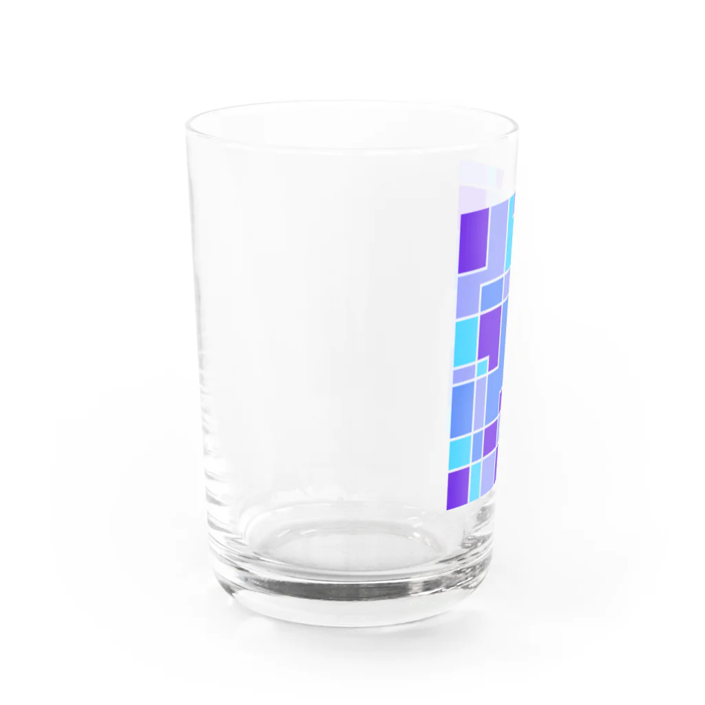 takitateGohanの青と紫 Water Glass :left