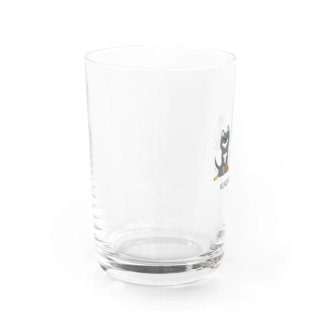 ともえのえ - 柴犬とか動物色々のうきうき黒柴クロマメちゃん Water Glass :left