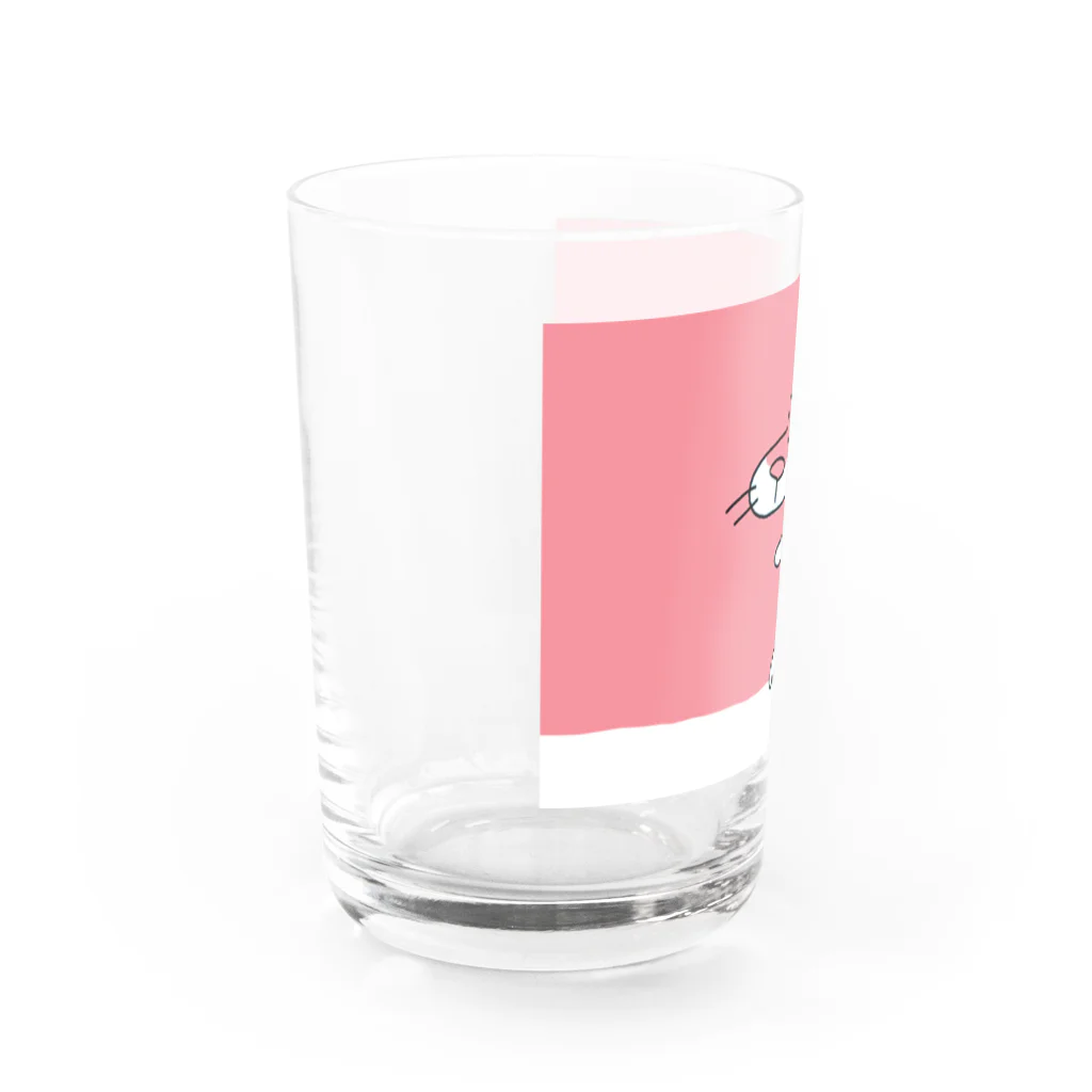 しろくまのかばん屋さん（SUZURI店）のぶちねこさん Water Glass :left