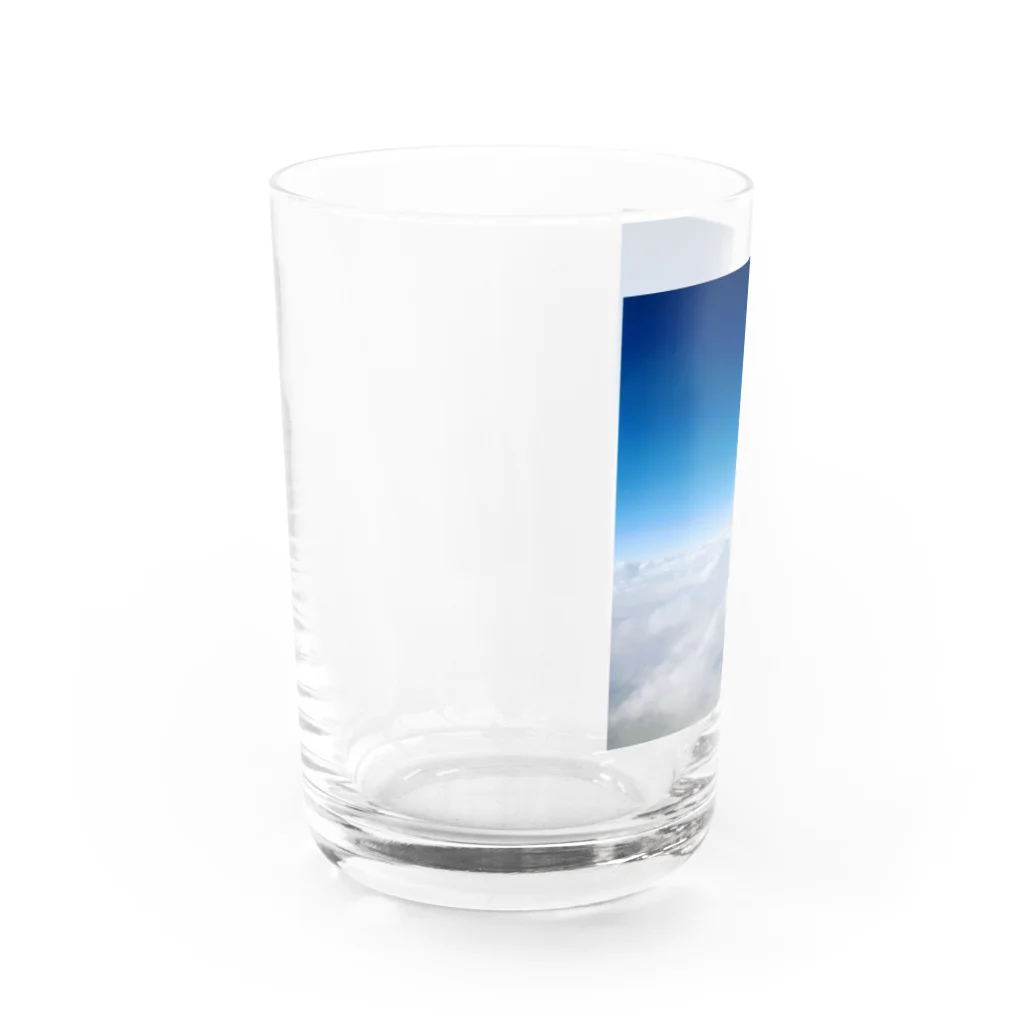 きいろ館の青空と雲 Water Glass :left