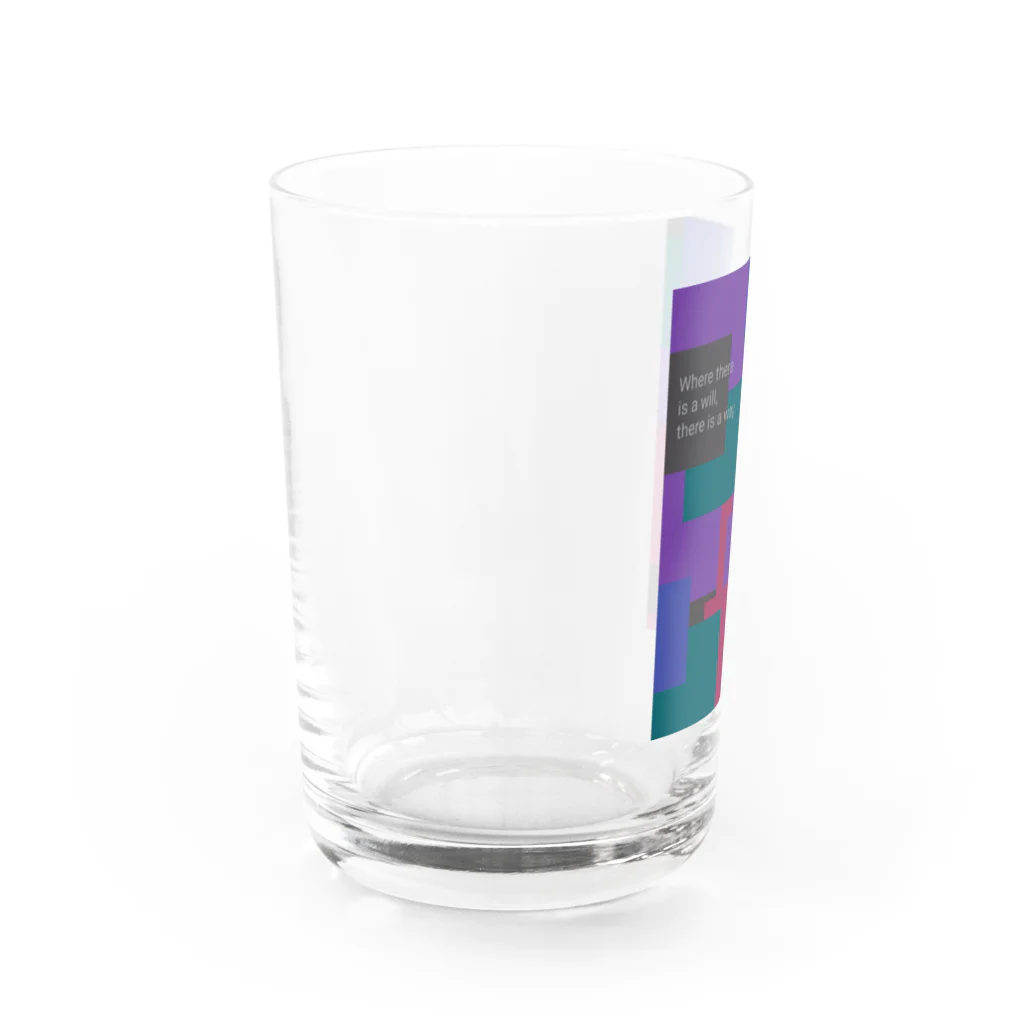 Purple Pearlのproud Water Glass :left