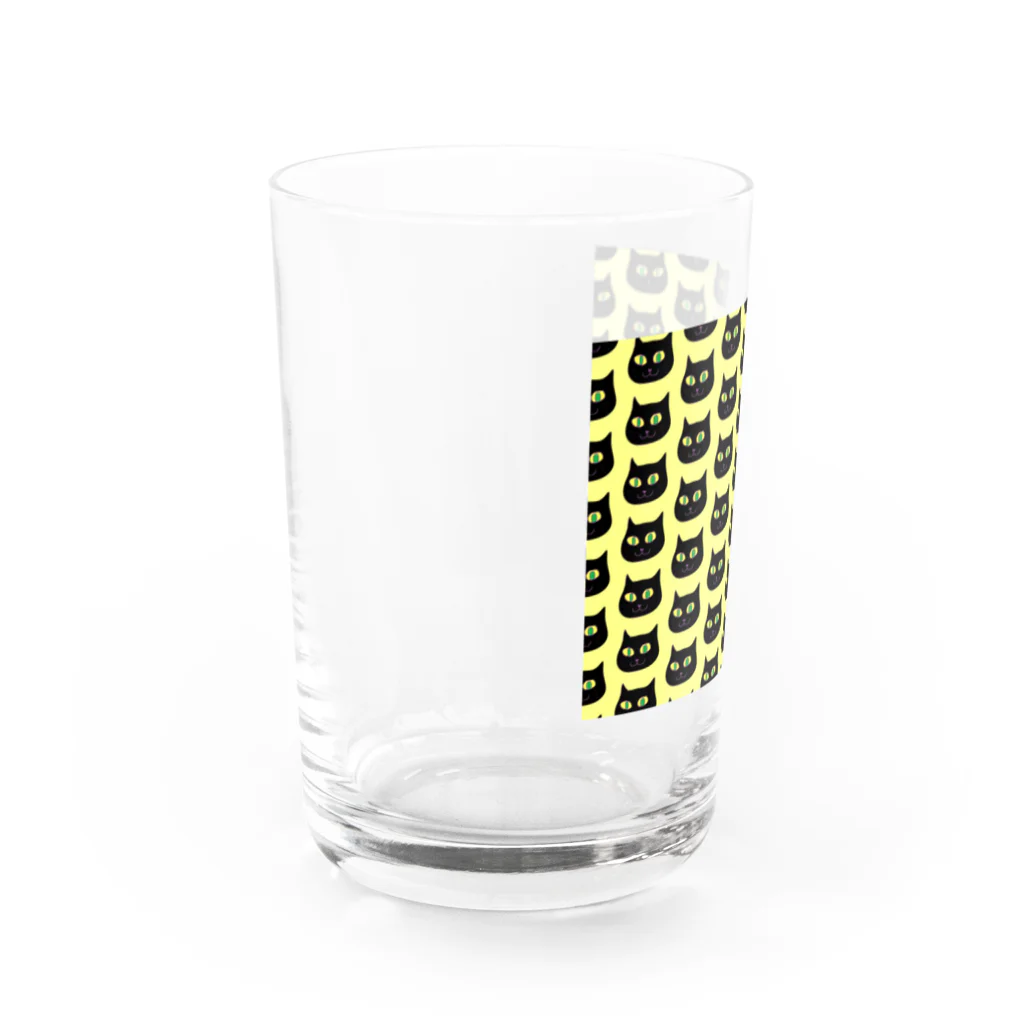 福猫商会のクロネコチャン グラス Water Glass :left
