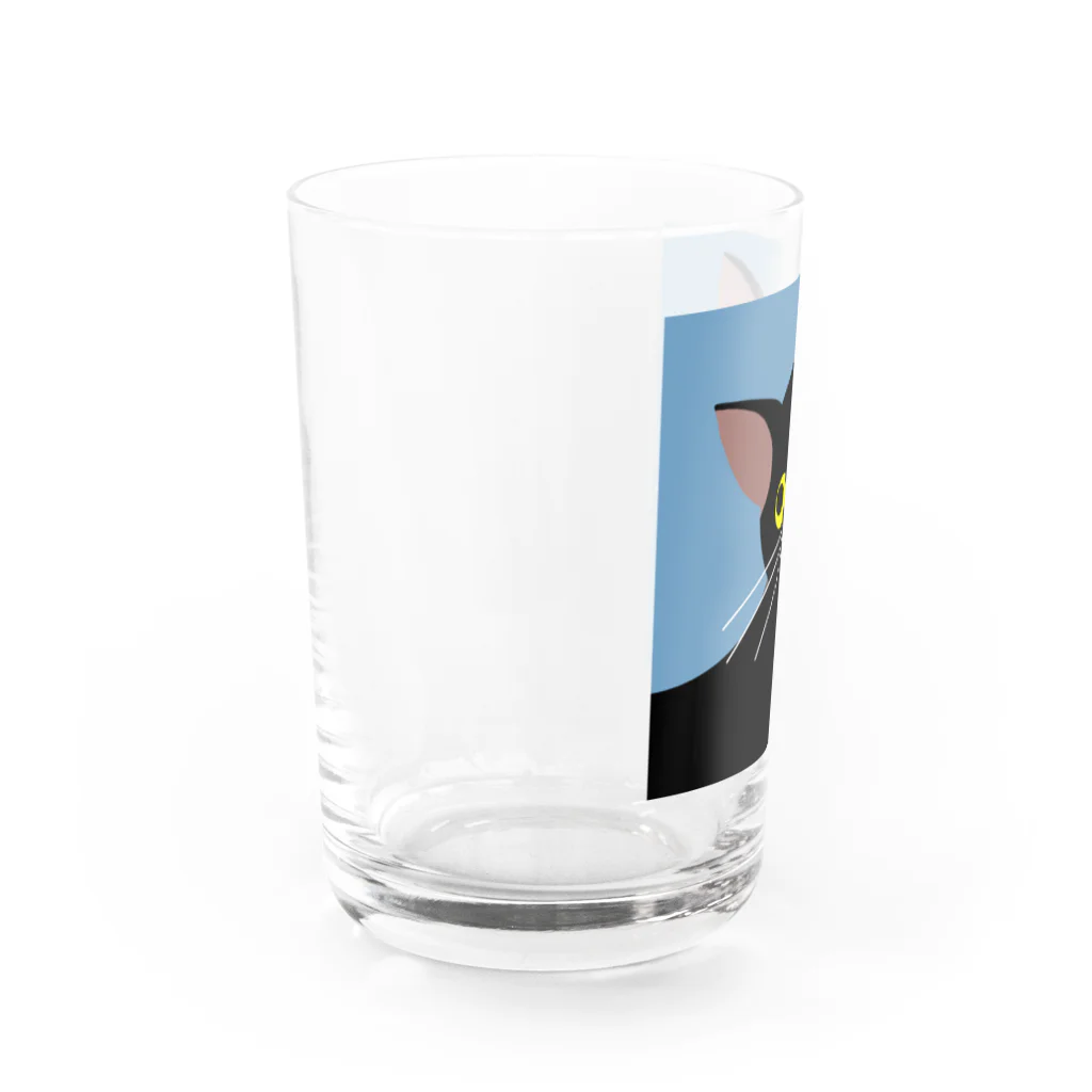 超みちるのブラックキャット Water Glass :left