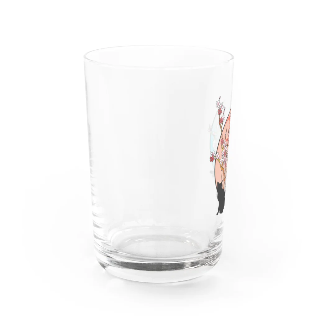 ﾛｯﾄﾓｰﾝﾄの春ーネコ Water Glass :left