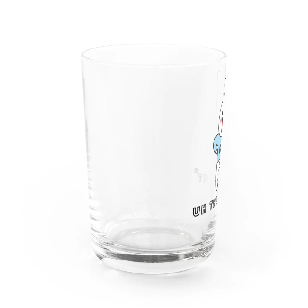 ウサギのウー by NIKUQ WORKSのウキウキウーちゃん Water Glass :left