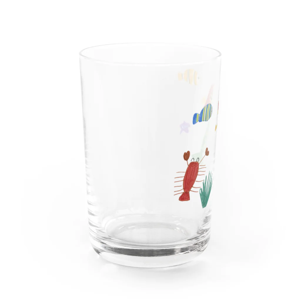 Momo's factoryのうみのものがたり Water Glass :left