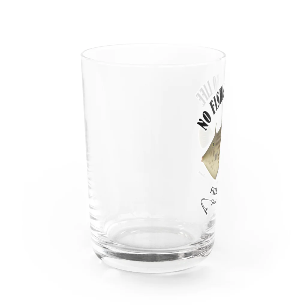 猫と釣り人のKAWAHAGI_EB_2CW Water Glass :left