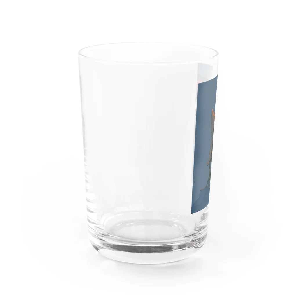 こさばです。の黄昏猫ちゃん Water Glass :left