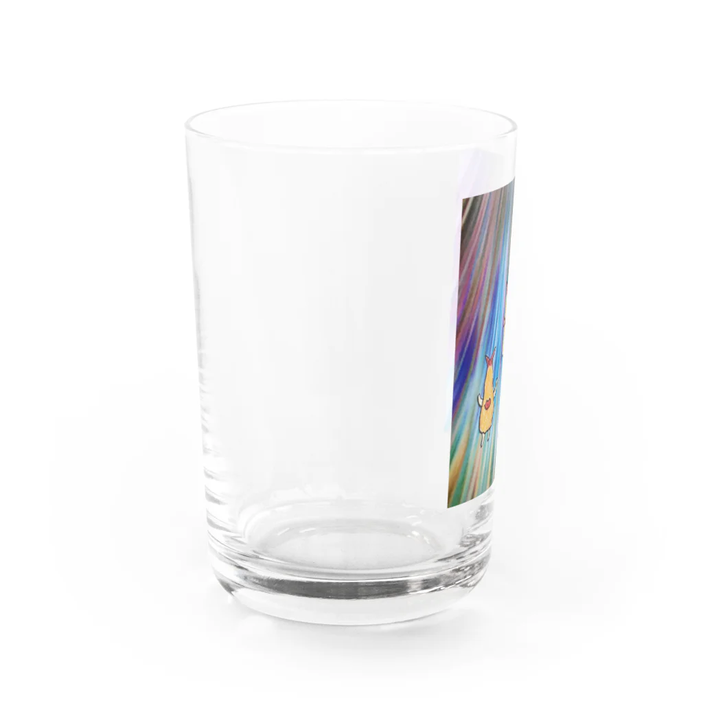 fuyunoebi-2948-5の虹色エビフライ Water Glass :left