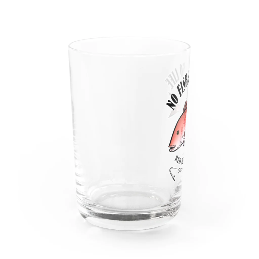 猫と釣り人のMADAI_EB_1CW Water Glass :left