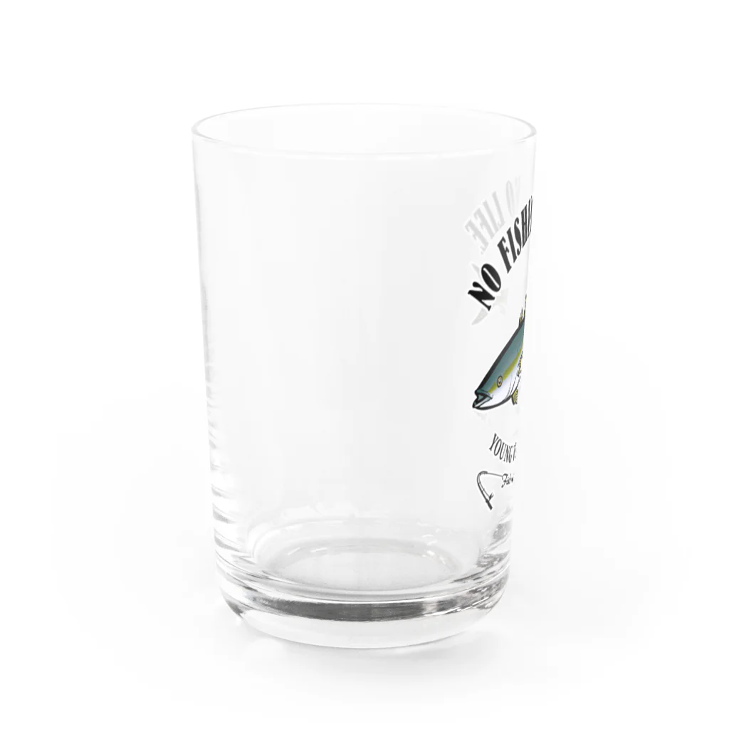 猫と釣り人のHAMACHI_EB_1CW Water Glass :left