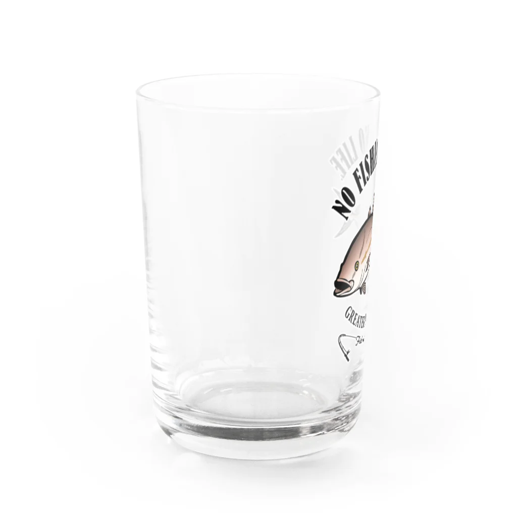 猫と釣り人のKAMPACHI_EB_1CW Water Glass :left