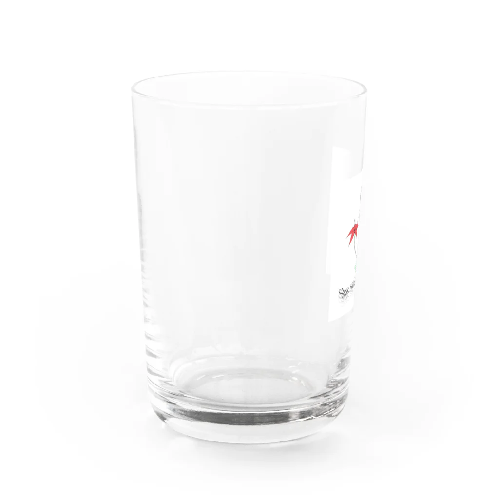 しゅーほーのおみせのShe stole my herat Water Glass :left