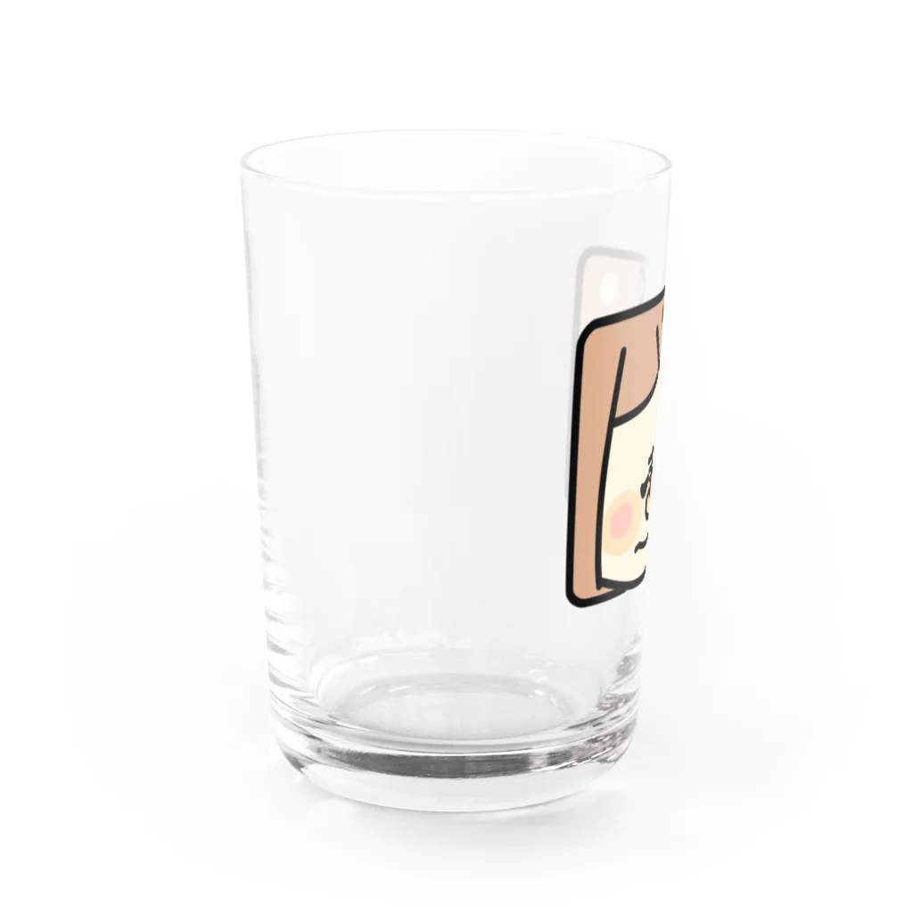 【みるかグッズ②】（SUZURI店）のMini Mil「にやっ…」カラー Water Glass :left