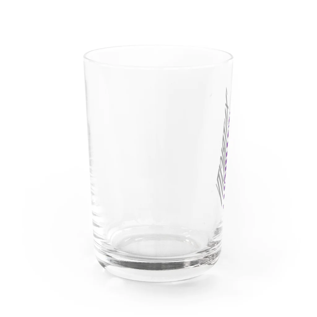 でおきしりぼ子の実験室のえきせんとりしてぃ-ろご(たて） Water Glass :left