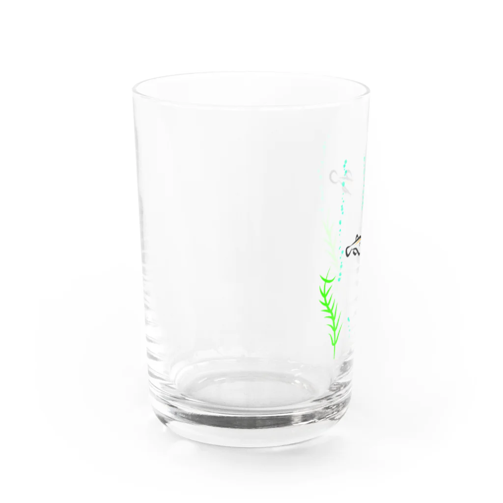 海のサワガニのメダカ Water Glass :left