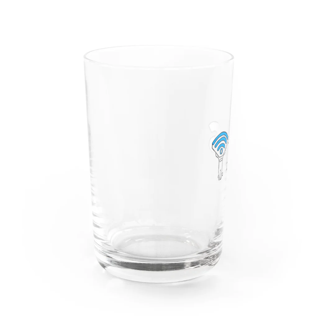 Joinus shop 〜アートデザイン〜の『YES!!!Wi-Fiくん』ポップグラス Water Glass :left