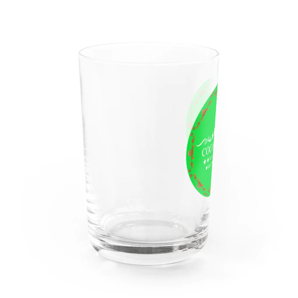 COCOROの館のお店のロゴ Water Glass :left