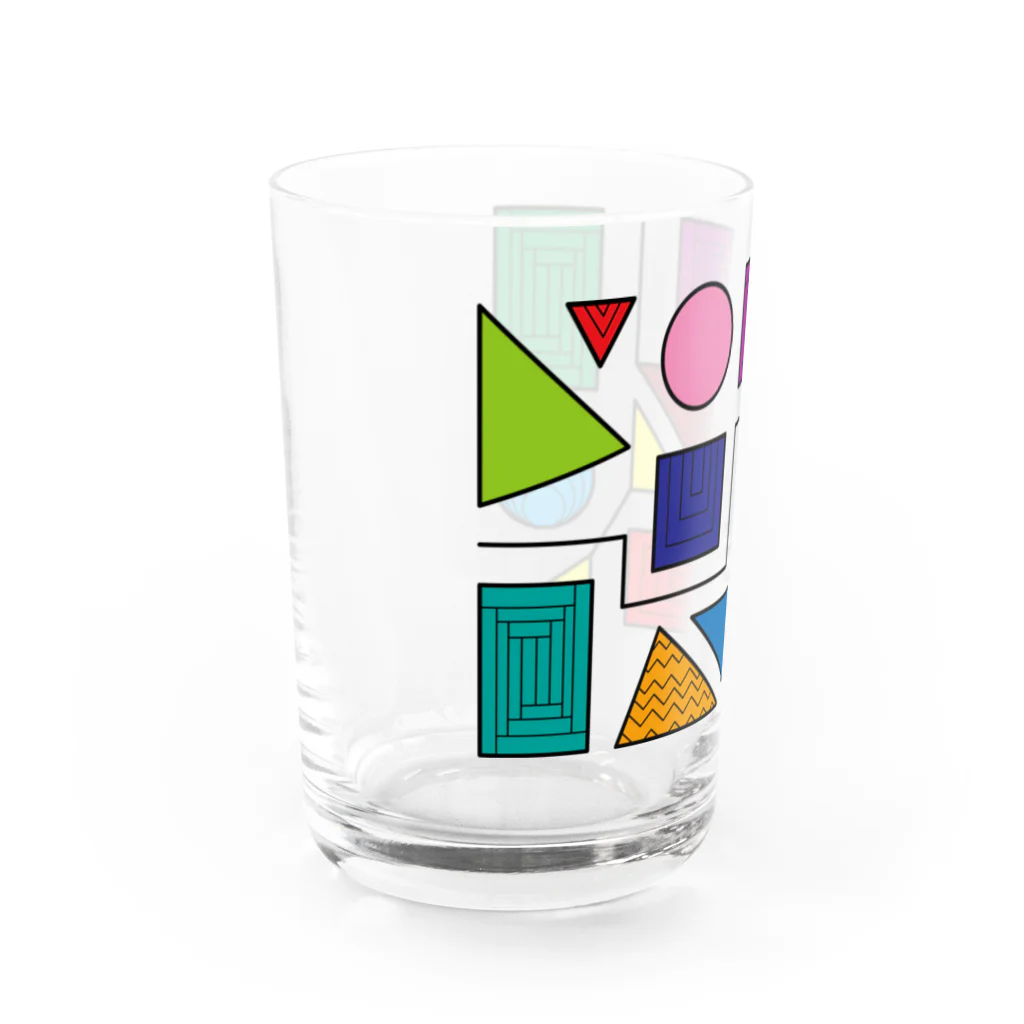 ャ'sサイケのつみき横 Water Glass :left